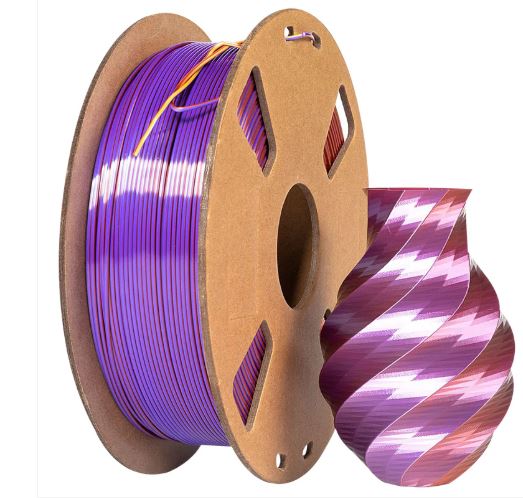 فیلامنت پرینتر سه بعدی سه رنگ یوسو Gold Copper Purple