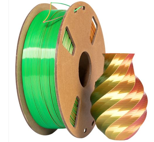 فیلامنت پرینتر سه بعدی سه رنگ یوسو Gold Green Rose