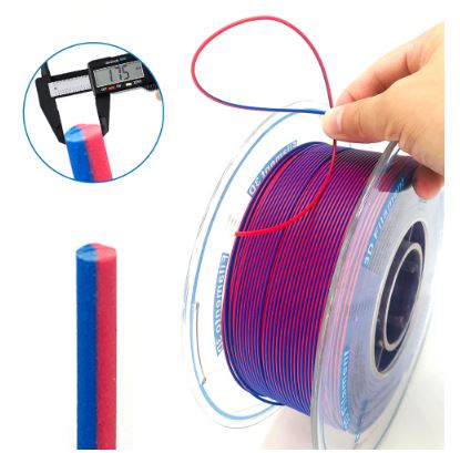 فیلامنت پرینتر سه بعدی یوسو مات دو رنگ Red Blue