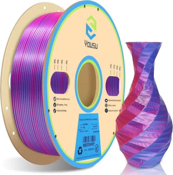 فیلامنت پرینتر سه بعدی دو رنگ یوسو Rose Red Blue