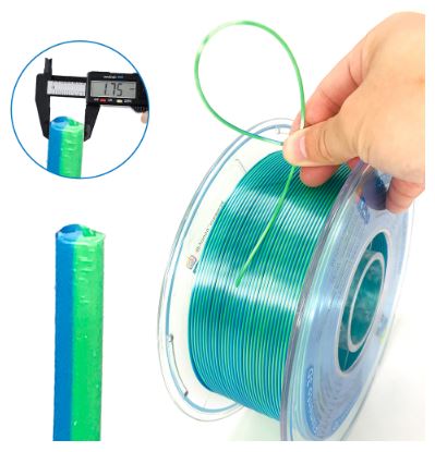 فیلامنت پرینتر سه بعدی دو رنگ یوسو Green Blue